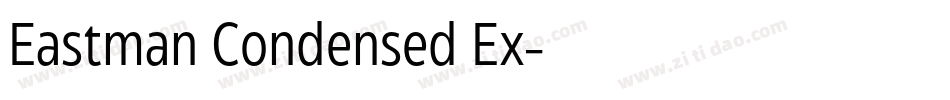 Eastman Condensed Ex字体转换